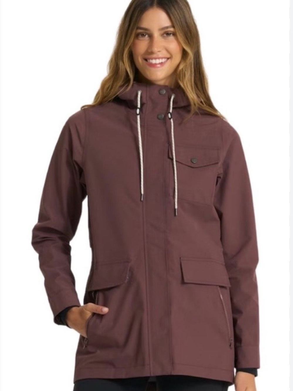 Vuori Women's Hooded Utility Jacket - Dusty Plum S